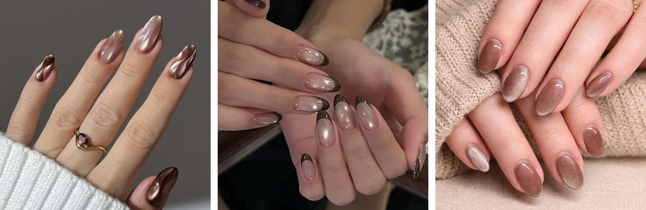 Cat eye manicure design